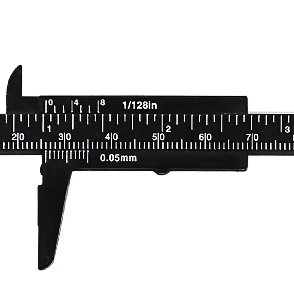 Portable Double Scale 80MM Plastic Eyebrow Measuring Vernier Caliper Ruler Permanent Makeup Measurement Tools |