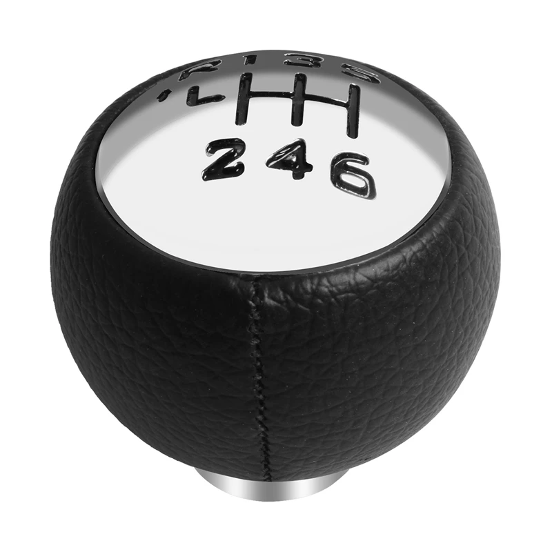 Шестерни рукоятка рычага переключения передач черный 6 Скорость для Peugeot 307 308 3008