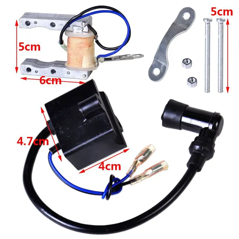 Катушка зажигания + статор катушки Sparkplug для 49cc 50cc 60cc 80cc 2 тактный двигатель