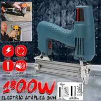 220v 1800w 10 30mm electric straight nail gun heavy duty woodworking tool electrical staple nail portable electric tacker gun