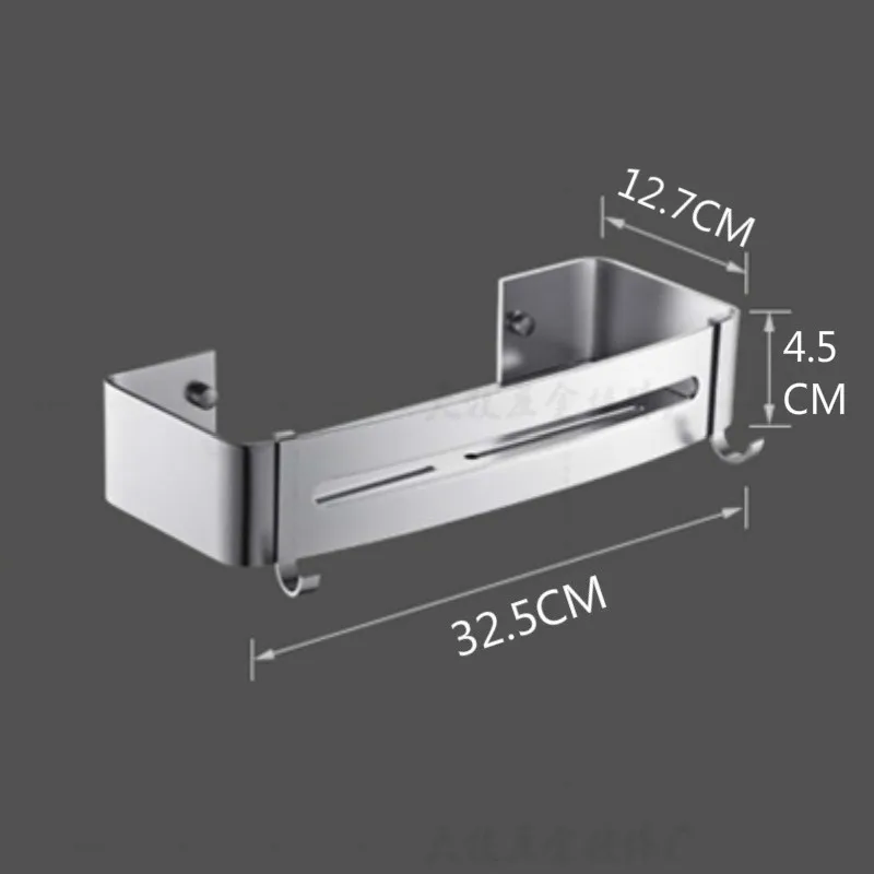 

Bathroom Shelves Kitchen Shelf Corner Shelf Wall Mounted Aluminum Two Installation Methods of Nailing or Nail-free
