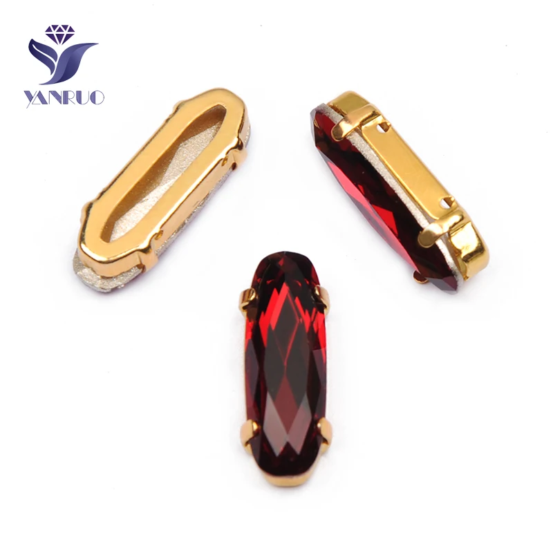 Siam YANRUO 4161, удлиненные Стразы для багета, хрустальные причудливые камни с когтями, K9 точечные Стразы для рукоделия - Цвет: Siam