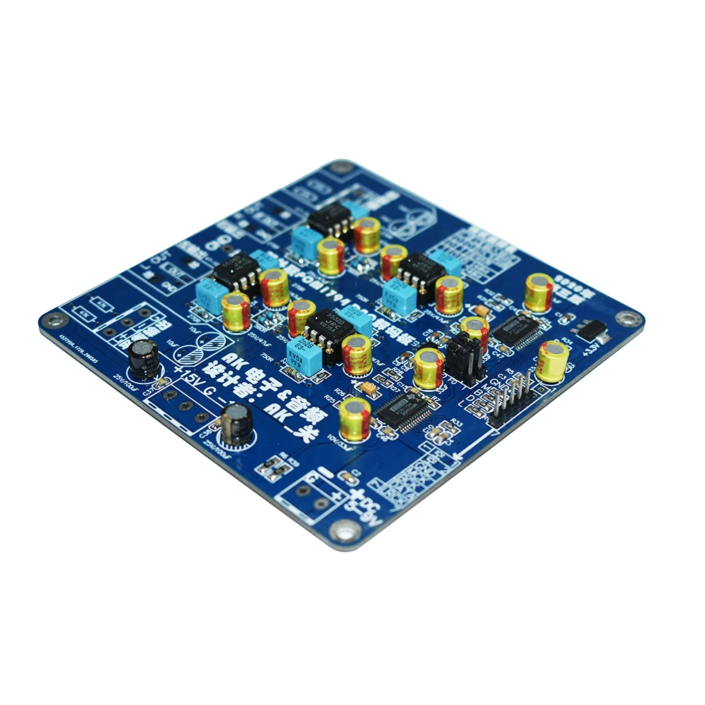 Двойная параллельная Плата декодера PCM1794 Lusya I2S вход Сбалансированный выход DAC T0148