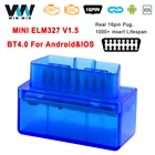 ELM327 V1.5 OBD2 сканер ELM 327 в 1 5 Bluetooth-совместимый 4,0 OBD 2 Автомобильный диагностический инструмент OBD2 считыватель кодов OBD II IOS Android