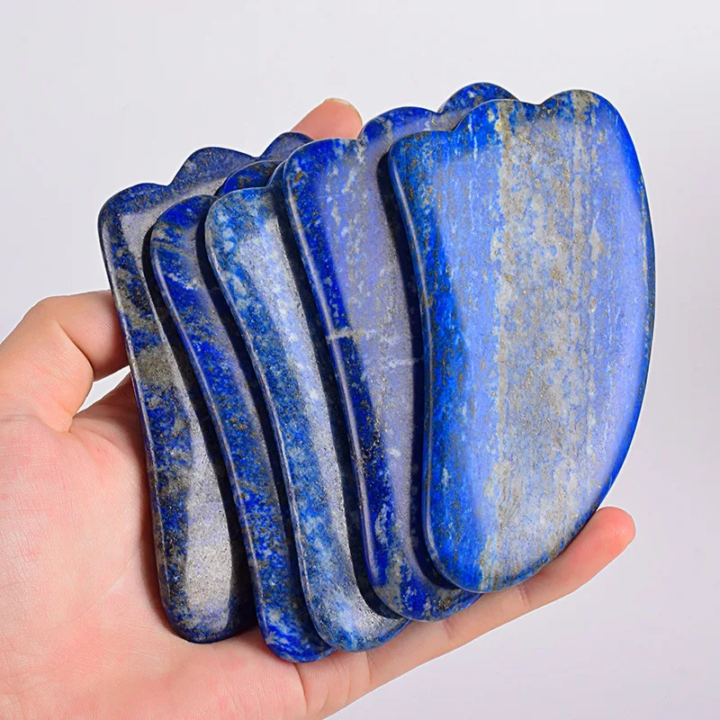 

Natural Jade Stone Guasha Massage Tool Pinprick SPA Therapy GuaSha Massager Scraping Board Antistress Body Multicolor Selection