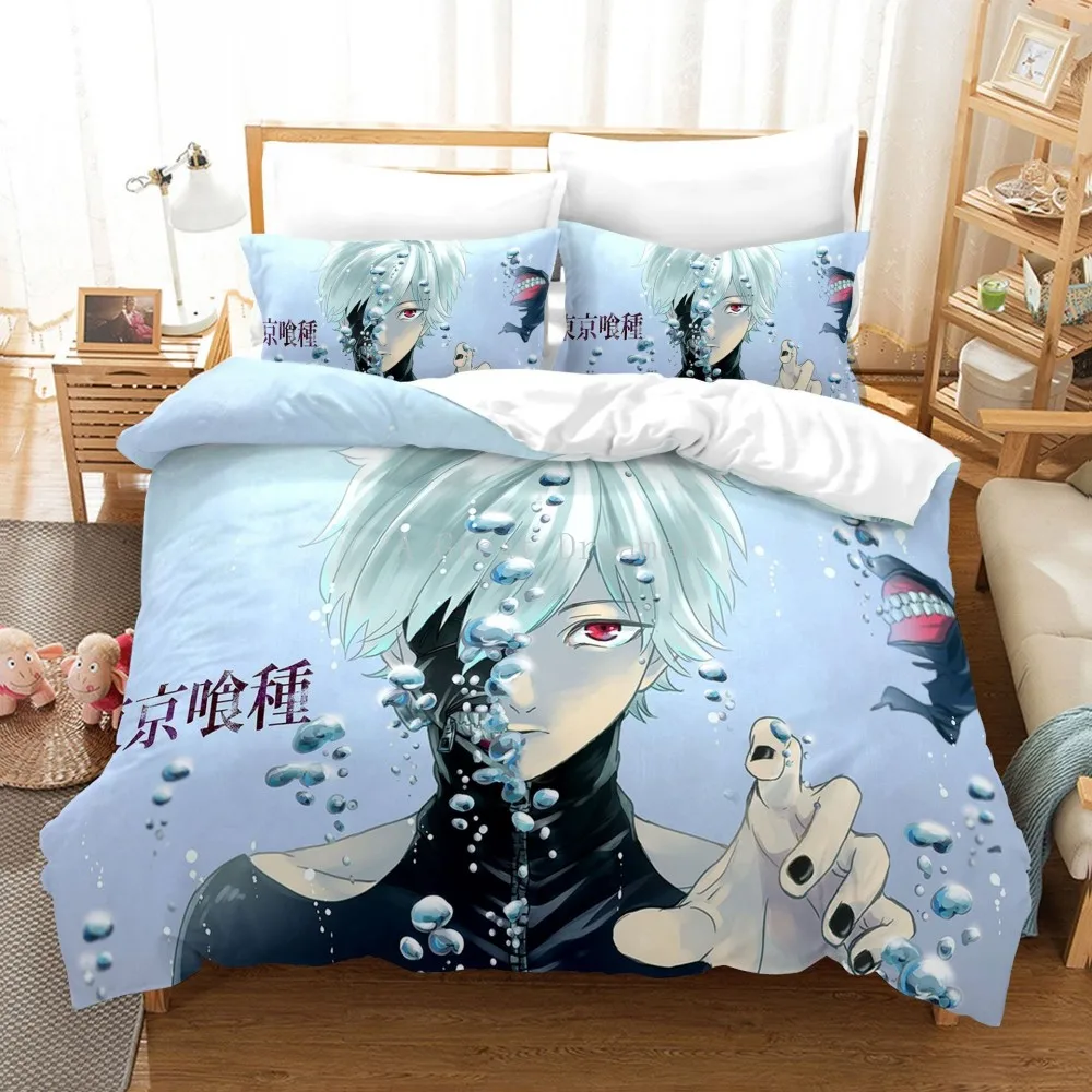 Комплект постельного белья из аниме Токийский Гуль мультяшный пододеяльник