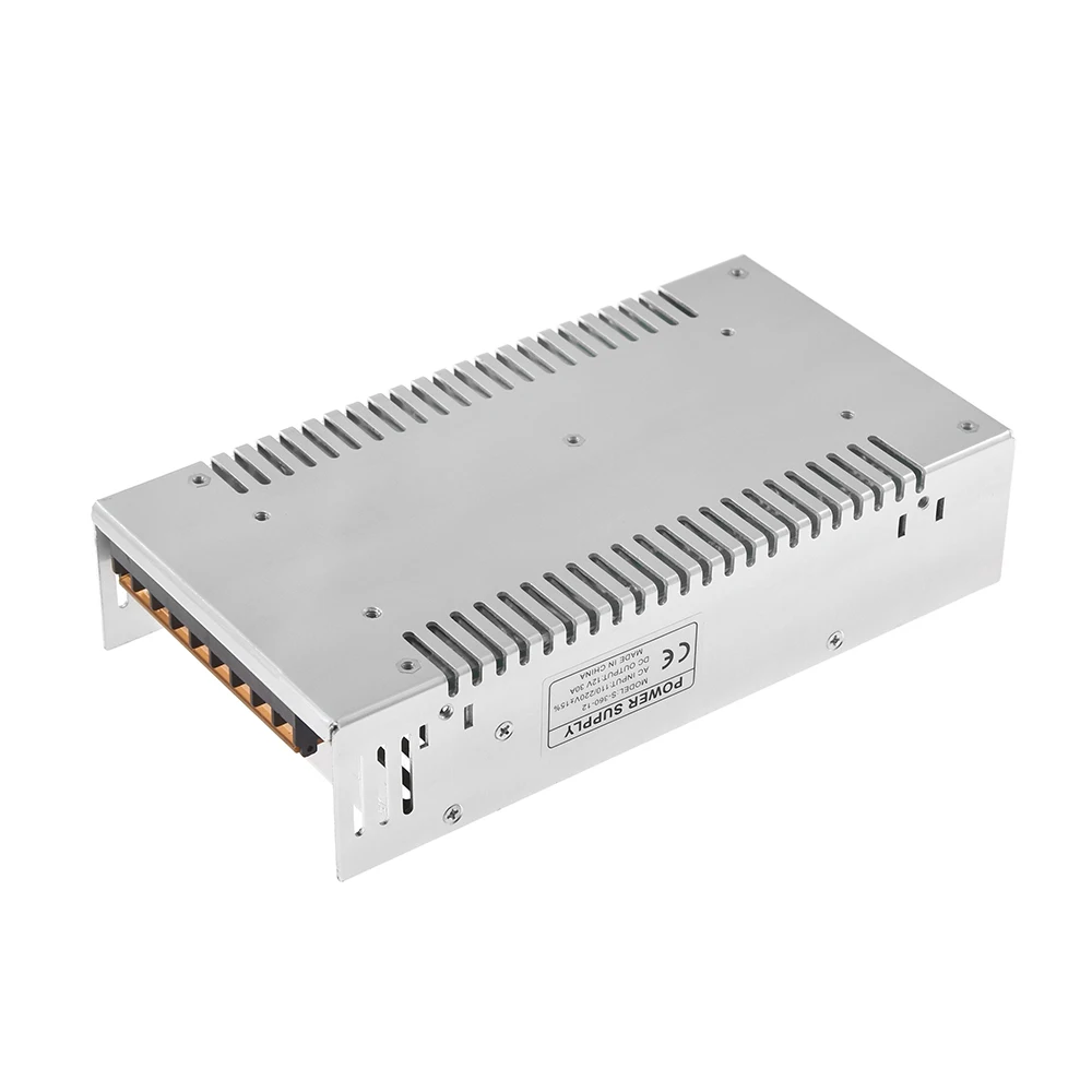AC 110/220V к DC 12V 30A 360W импульсный адаптер питания, светодиодный светильник, трансформатор для 3d принтера