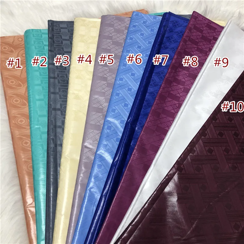 

10Yards Bazin Riche Fabric High Quality 100% Cotton Shadda Guinea Brocade Jacquard Fabric for Cloth-30