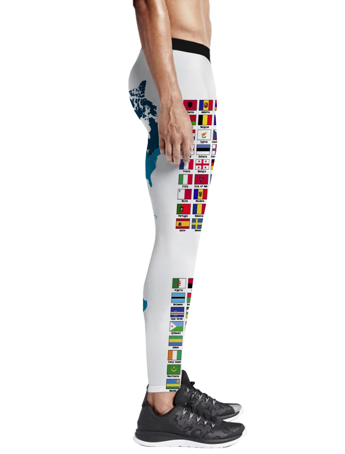 Флаг мира брюки для мужчин День Независимости животик контроль высокой талией