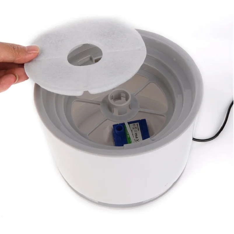2.4L Automatic Pet Cat Water Fountain with LED Electric USB Dog Mute Drinker Feeder Bowl Drinking Dispenser | Дом и сад