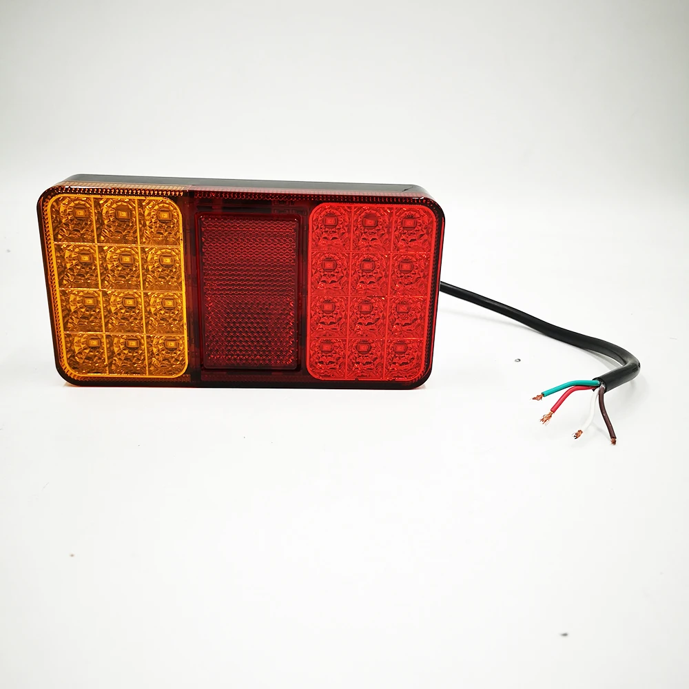 2 шт 12V 24V 24 светодиодный грузовик с прицепом Задние огни стоп задних фонарей