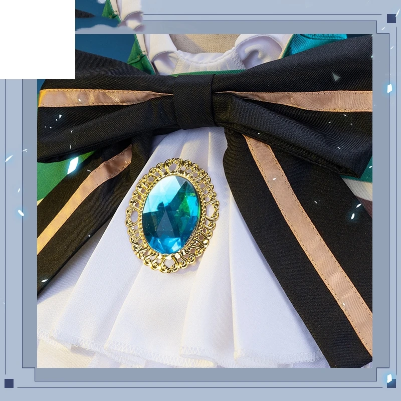 

2020 New Game Genshin Impact cosplay Anime Accessories Project VENTI Cosplay Costume Women's Cloak Shirt Pants Belt Socks Set