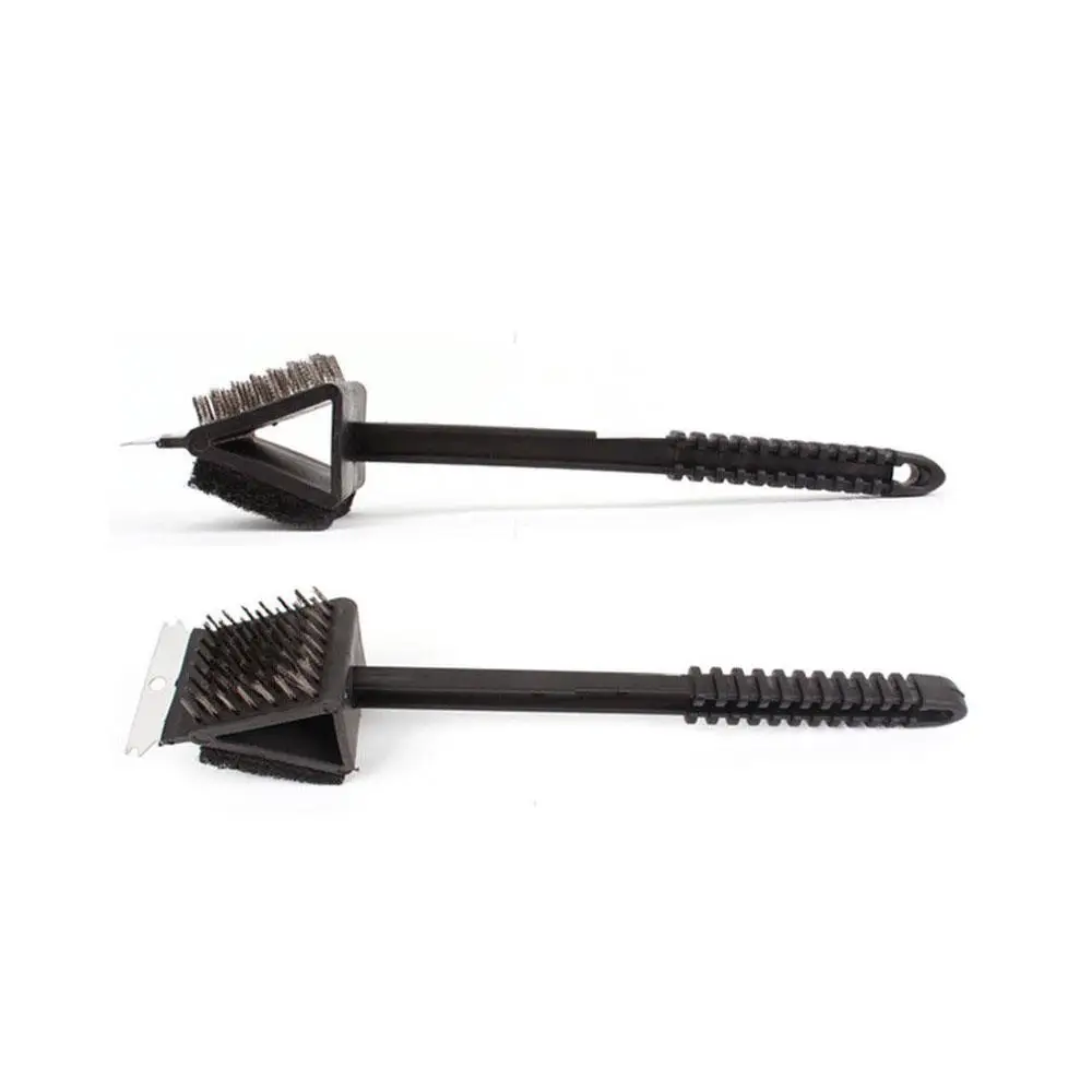 Удобная щетка для барбекю и гриля 3 в 1 кухонная ручка экономичная чистки печь