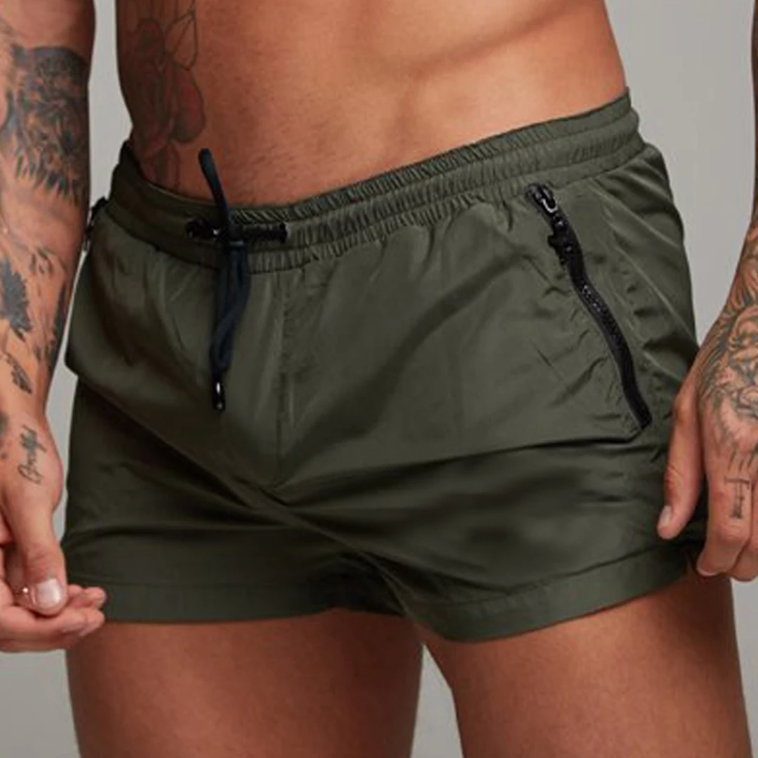 Summer Swimming Shorts Men Swimwear Men Fitness Swimsuit Quick Dry Mens Surf Boxer men's beach shorts Swim Trunks homme hot