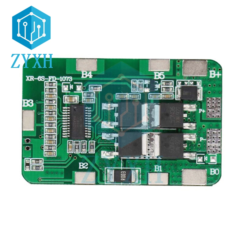 Плата зарядного устройства для литий-ионных аккумуляторов 6S BMS 5A/10A 22 в 18650 общий