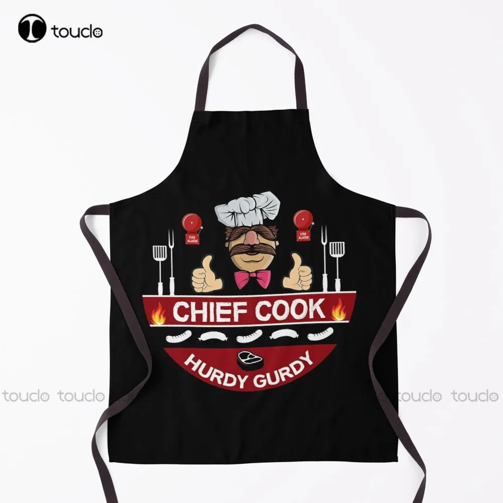 

New Hurdy Gurdy Bork Bork Cook - Bad Cook Apron Gifts - Lazy Cooks - Funny Swedish Chef Apron Barber Apron Unisex