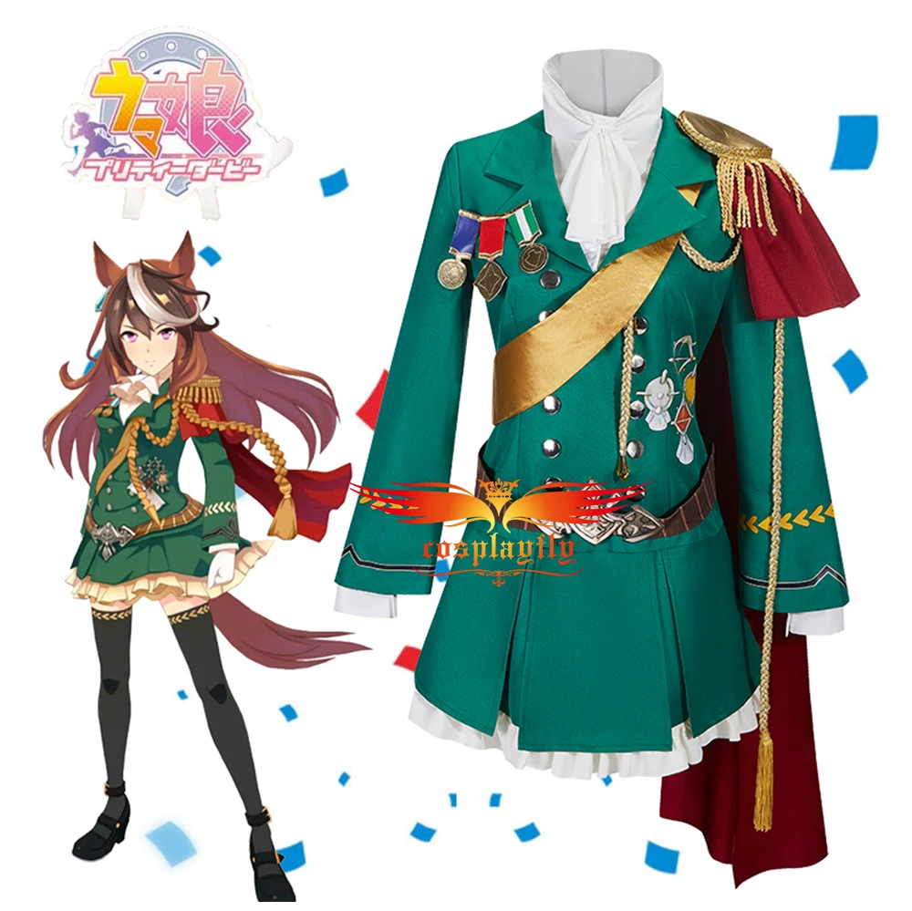 

Anime Comic Umamusume Pretty Derby Symboli Rudolf Cosplay Costumes Special Week COS JK Uniform Skirt Jacket Red Cloak Halloween