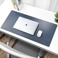 double sided portable table mat leather water proof non slip desk set office decoration mouse pad customizable size