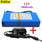 100% долговечный, постоянный ток, 12 В, 9800 мАч, высокая емкость, Супер мощное резервное копирование, литий-ионный аккумулятор для Cmera Accmulat