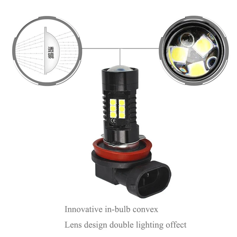 Чрезвычайно яркая светодиодная противотуманная фара 9006 HB4 2 шт. без ошибок для