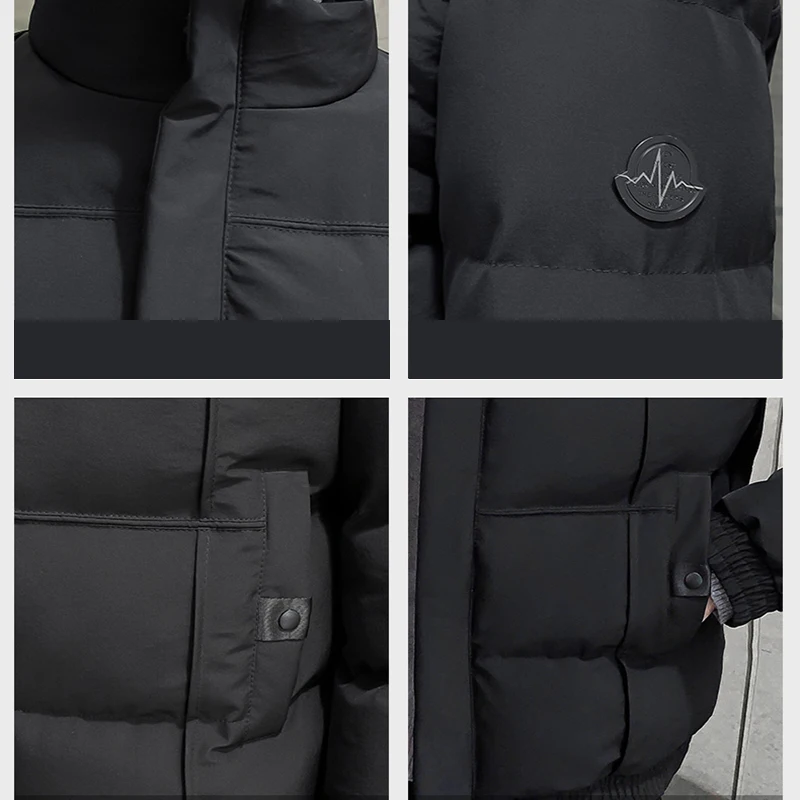 Men's Winter Short Cotton-padded Clothes 2021 New Trend Warm Coat  Feece And Thick Bread Wear Cargo Sportswear