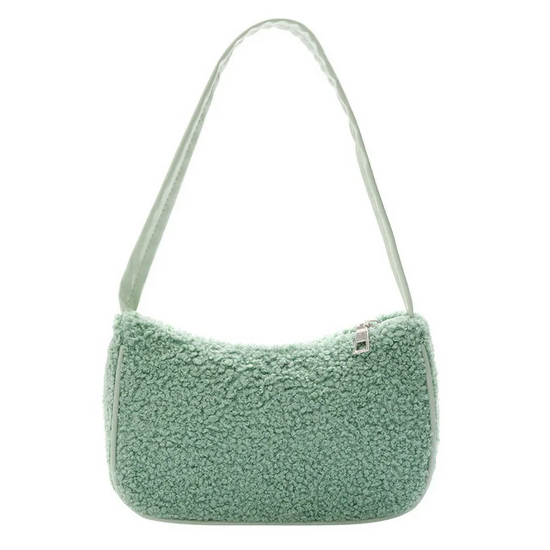 2021 сумки из ягненка под подмышку для женщин мягкие однотонные дамские сумочки