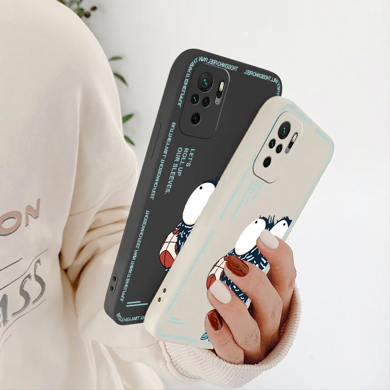

Big Eye Monster Case For Xiaomi Redmi Note 10 10S 9T 9 8 7 Pro Max Redmi 9 9A 9T K40 K30 K20 Pro Liquid Silicone Phone Cover