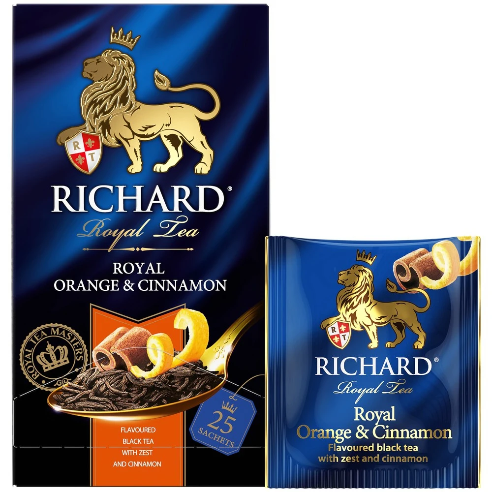 Чай Richard &quotRoyal Orange &amp Cinnamon&quot черный ароматизированный 25 сашет |