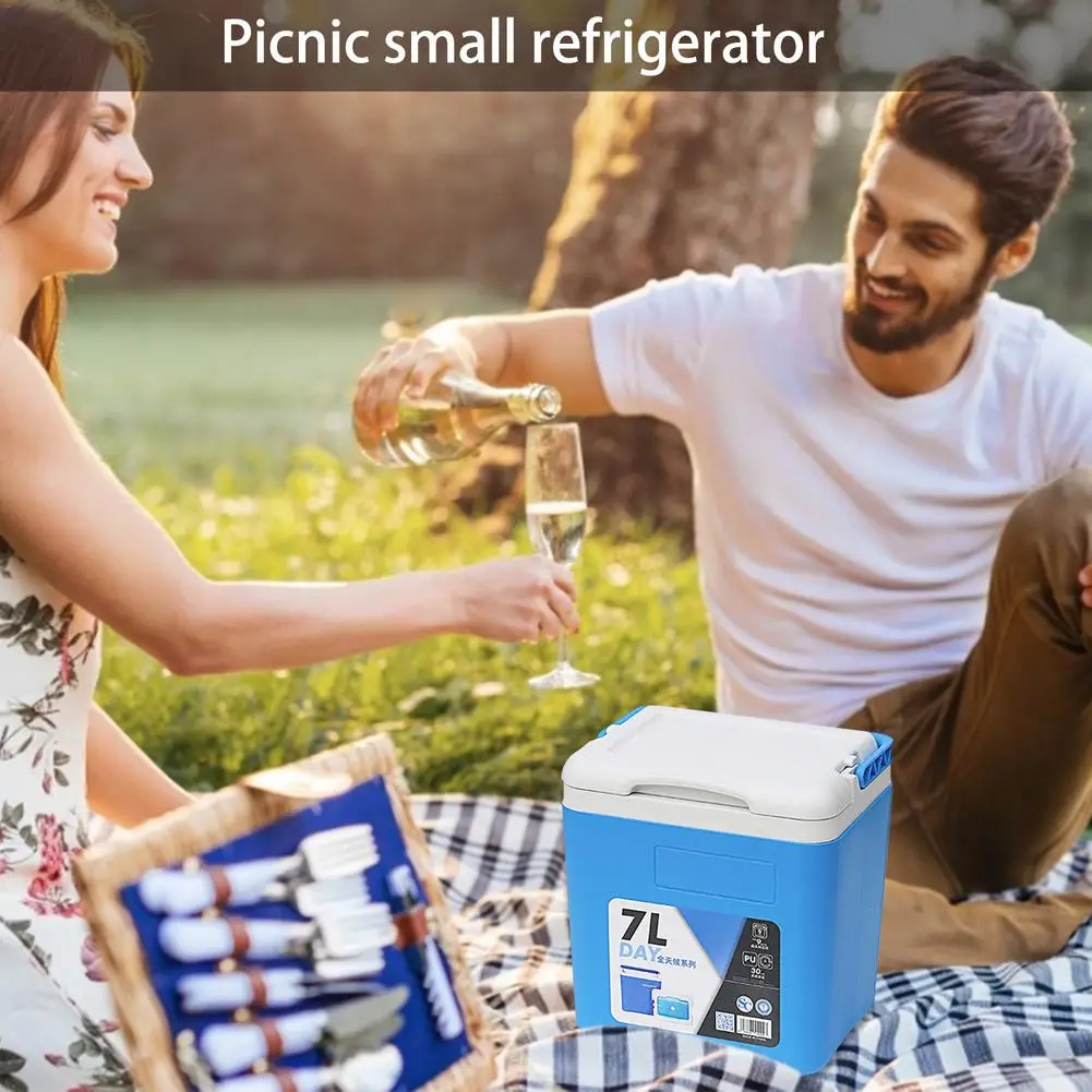 

7L Portable Cooler Excellent Sealing Performance Incubator PU Insulation Long Heat Preservation For Self-driving Travel Outdoor