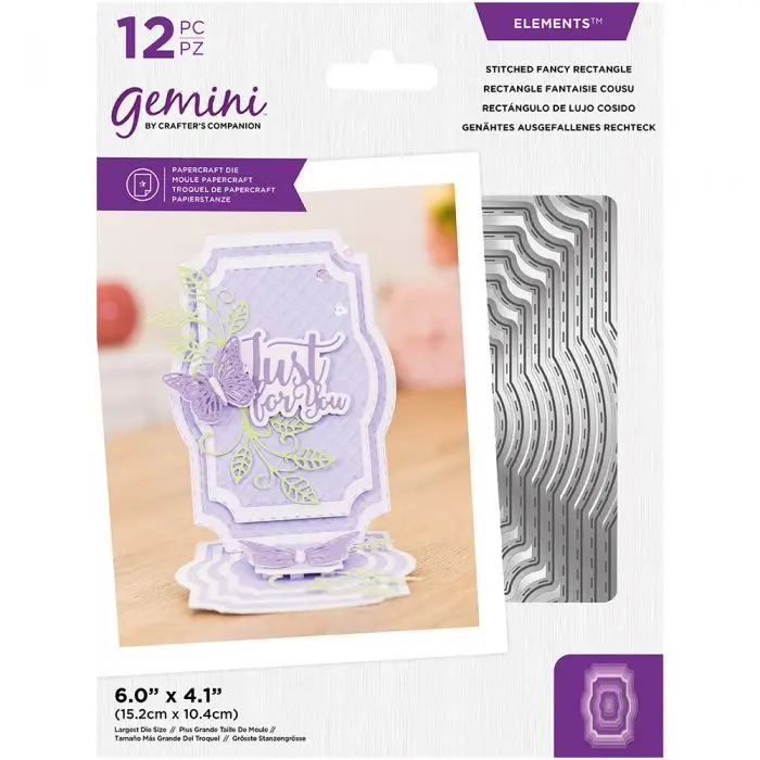 

2021 Stitched Fancy Rectangle Metal Cutting Dies 107*154 MM Diy Scrapbooking Photo Album Decorative Embossing PaperCard Crafts