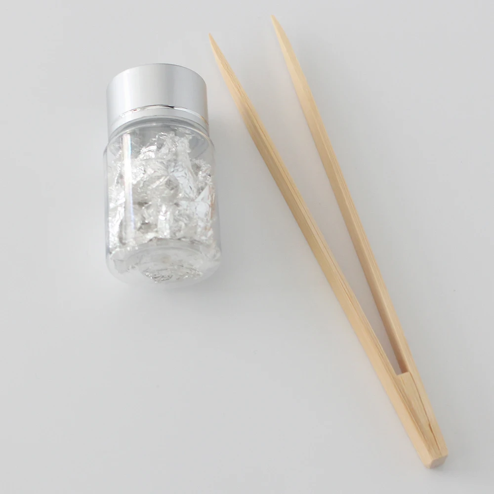 Съедобные Серебряные Листья маленькие части настоящие серебряные хлопья