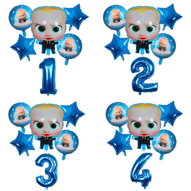 6 шт. фольгированные воздушные шары с цифрами 30 дюймов | Дом и сад