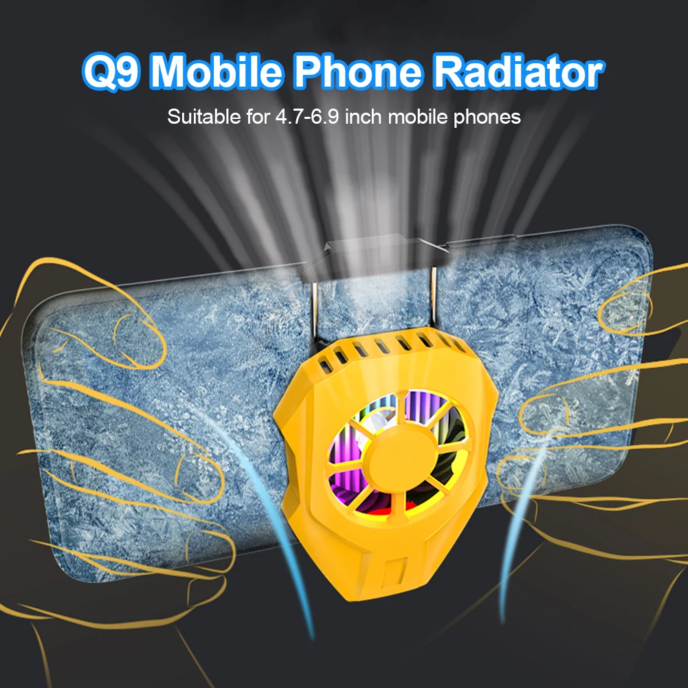 Портативный мобильный телефон Clip охлаждающий вентилятор для PUBG мобильных игр