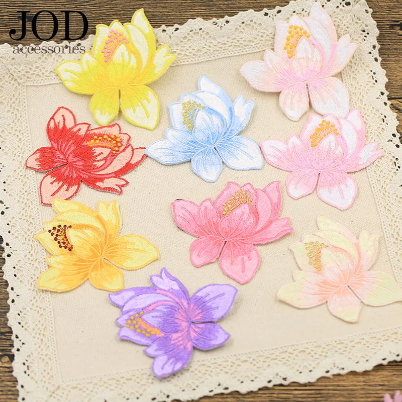 Цветы аппликация Железо На Одежде Патч вышитый шитье для одежды нашивки DIY стикер