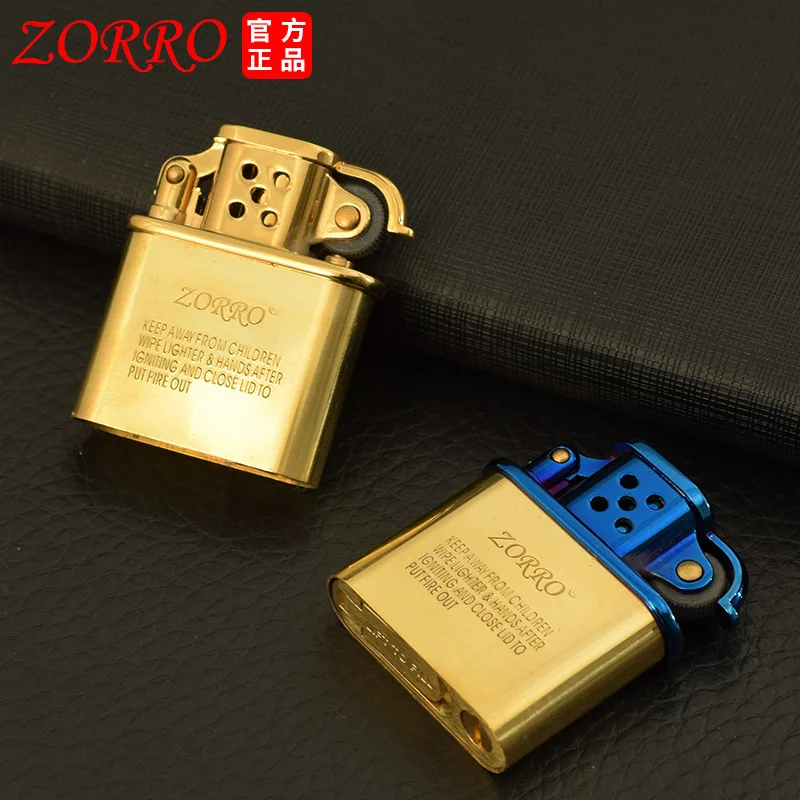 Gas/Oil Lighter Insert For Zorro 902 506 Inner Repalce Metal Brass Material Inset Retro Flint Grinding Wheel Smoking Accessories | Дом и сад