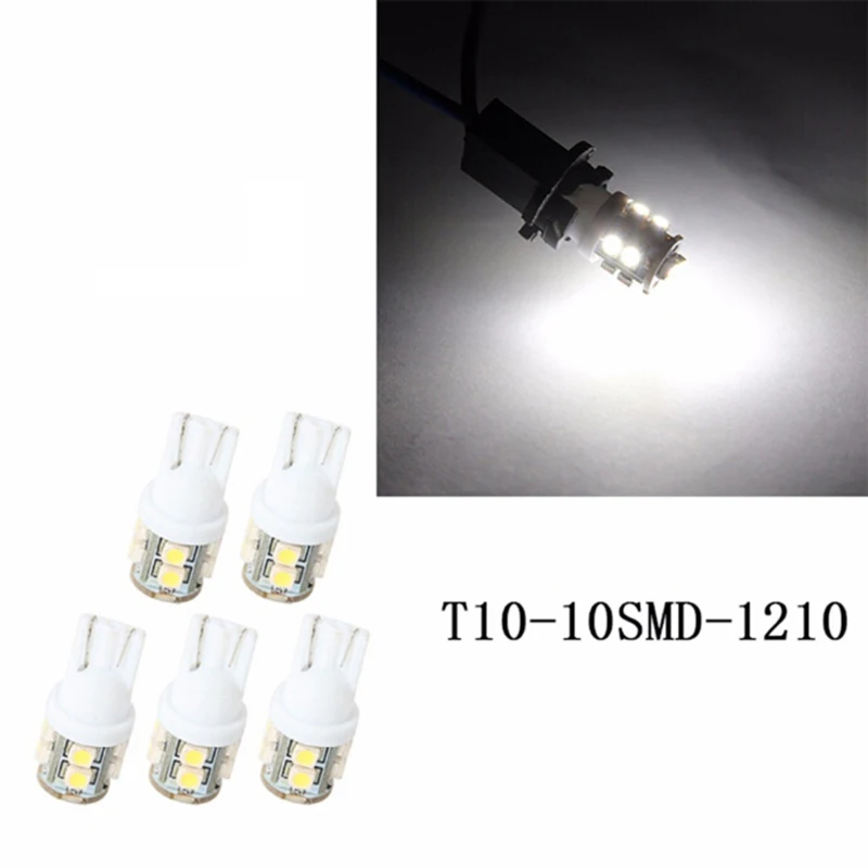 Posbay белый 1210 3528 T10 W5W внешний фонарь 10 светодиодный 168 194 12 В постоянного тока