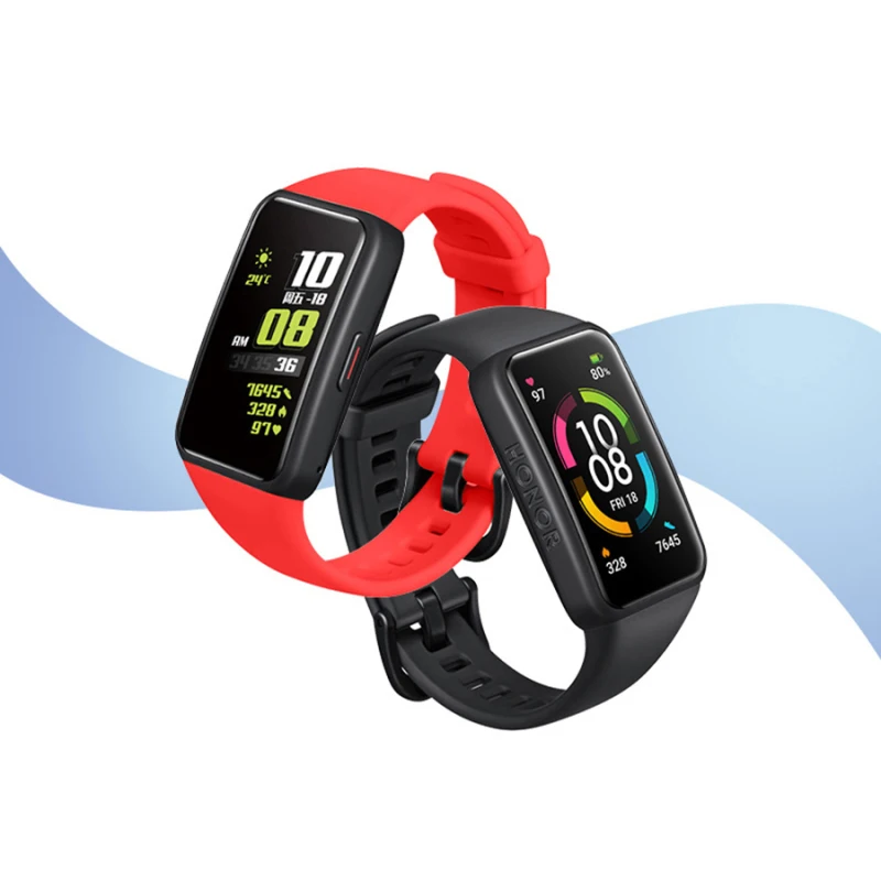 

Smart Watch Strap For Honor Band 6 Smart Wtach Replacement 20MM Silicone Wtach Bracelet Colorful Wristband Accessroies