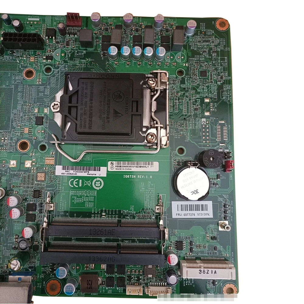 

Original All-in-One Motherboard For Lenovo Thinkcentre M93Z IQ87SN rev 1.0 03T7275 Integrated Graphics