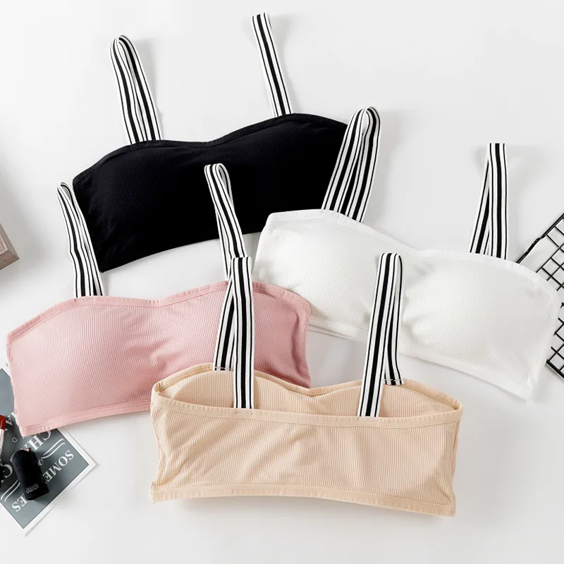 Женский укороченный мягкий бюстгальтер со съемным нагрудным вкладышем