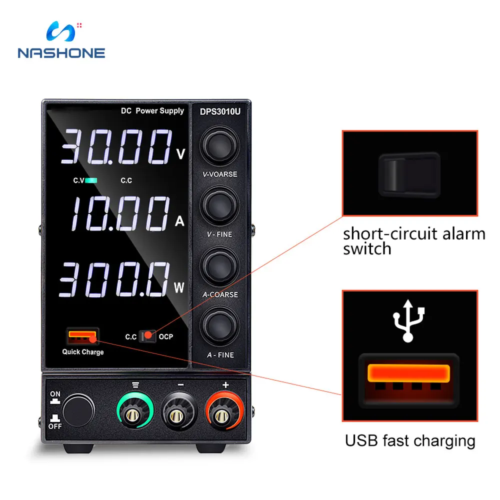 Лабораторный источник питания постоянного тока Регулируемый для лабораторий 30 в