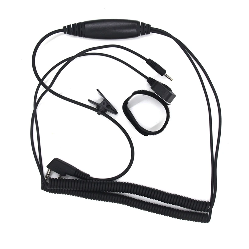 

NEW-Bluetooth Helmet Headset Special Connection Cable for Kenwood Baofeng UV-5RE Walkie Talkie