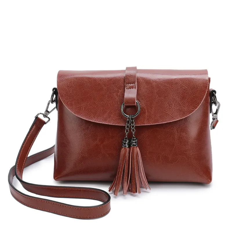 

HOT 2020 New Arrival Leather Female Shoulder Bag Tassel Women Crossbody Bag Fashion Messenger Bag Small Flap Bag for Lady