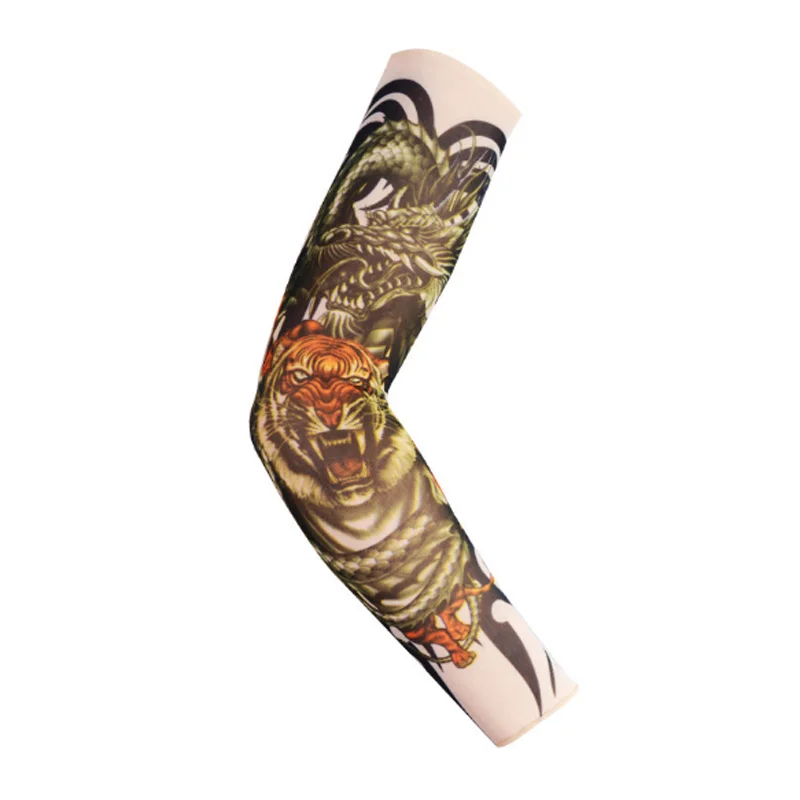 1 шт. велосипедные спортивные рукава с татуировкой крутые защитой от УФ-излучения