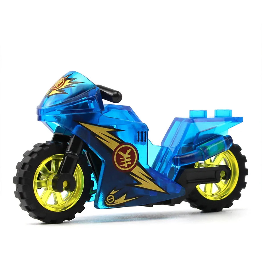 8pcs/set MOC Motorcycle Building Blocks Accessories Mount Motor Car Bricks Model Kits DIY Toys Kids Educational | Игрушки и хобби