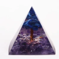 multi purpose orgone tree peridot pyramid healing crystals home decoration accessories for protection meditation yoga ornament