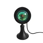 Радужный красный проектор Sunsets, светодиодный ночсветильник с USB, атмосферная настольная лампа светильник для дома, бара, кофейного магазина, фон для украшения стен