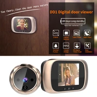 2 8 inch lcd digital doorbell 90 degree door eye doorbell smart electronic peephole door video camera viewer outdoor door bell