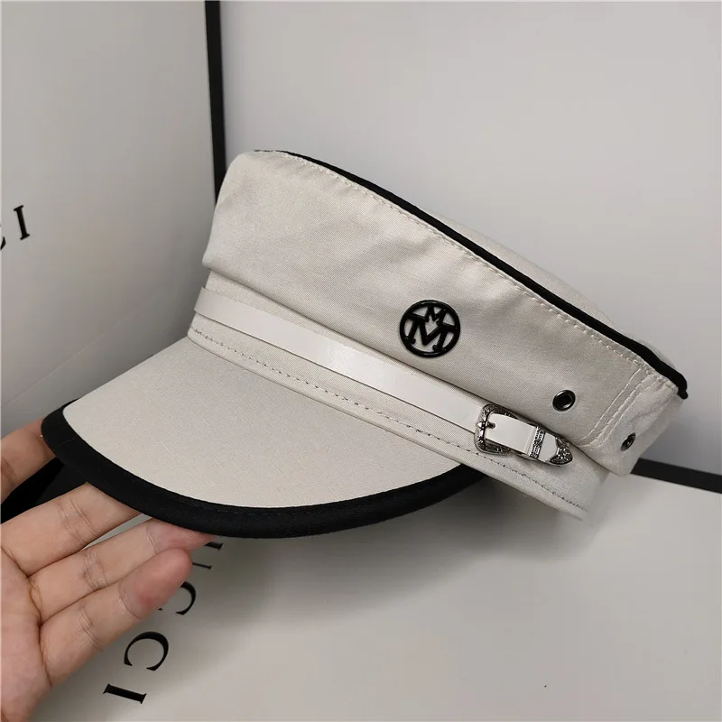 

New 2021 Spring Autumn Leather Military Cap Hat Army Beret Femme Hat Women Black Berets Caps For Women Sombrero Mujer Flat Hats