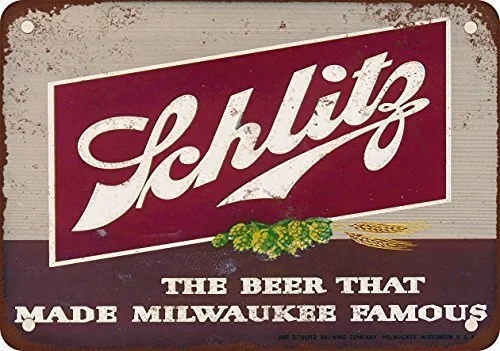 

metal Signs 1947 Schlitz Beer Vintage Look Reproduction Metal Tin Sign,