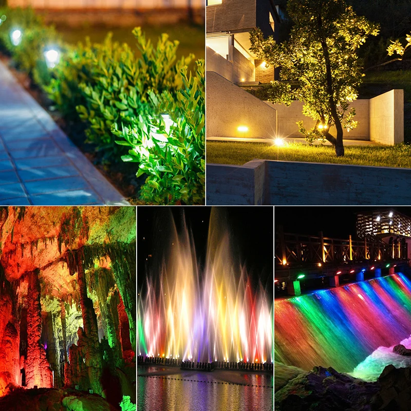 15 Вт RGB+ CCT Светодиодный прожектор светильник Водонепроницаемый открытый светодиодный прожектор заливающего света лампы Точечный светильник для квадратный сад уличного